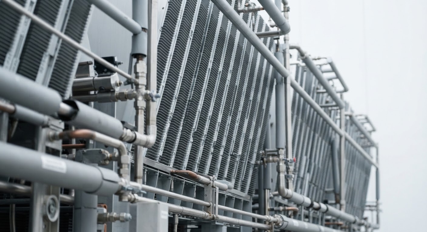Detail of technical cooling infrastructure